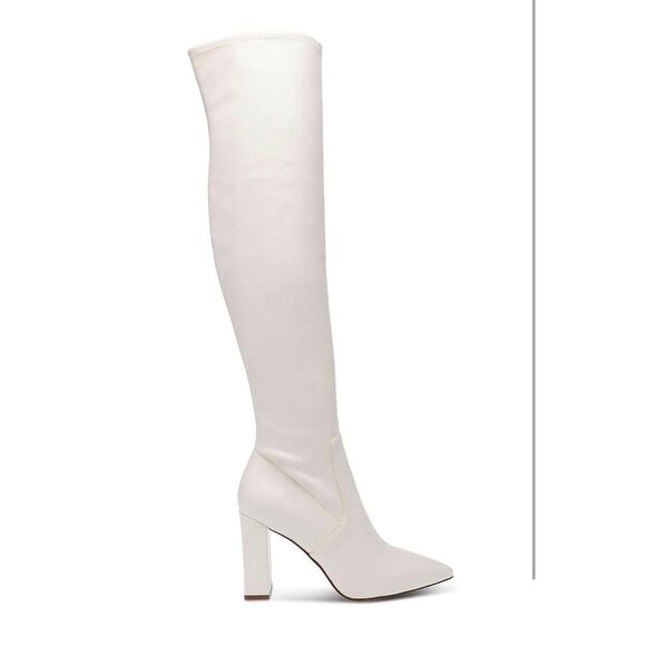 Wild Pair Womens Knee-High Boots Ivory Size 8 ( Display item ) NEW # Box M708 - Picture 2 of 4